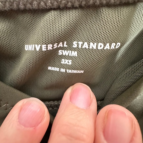 NEW Universal Standard‎ Sport Bikini Swim Top Green Ruched Adjustable 3XS (S) - Picture 7 of 10